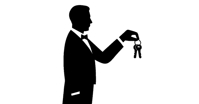 Logo KeyReg Hand hält ein Smartphone mit einem Schlüssel-Symbol und einem Häkchen darauf.